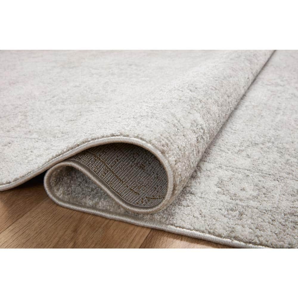 Silver/Ivory Oriental Area Rug 7 Ft. - 10 In. X 10 Ft.