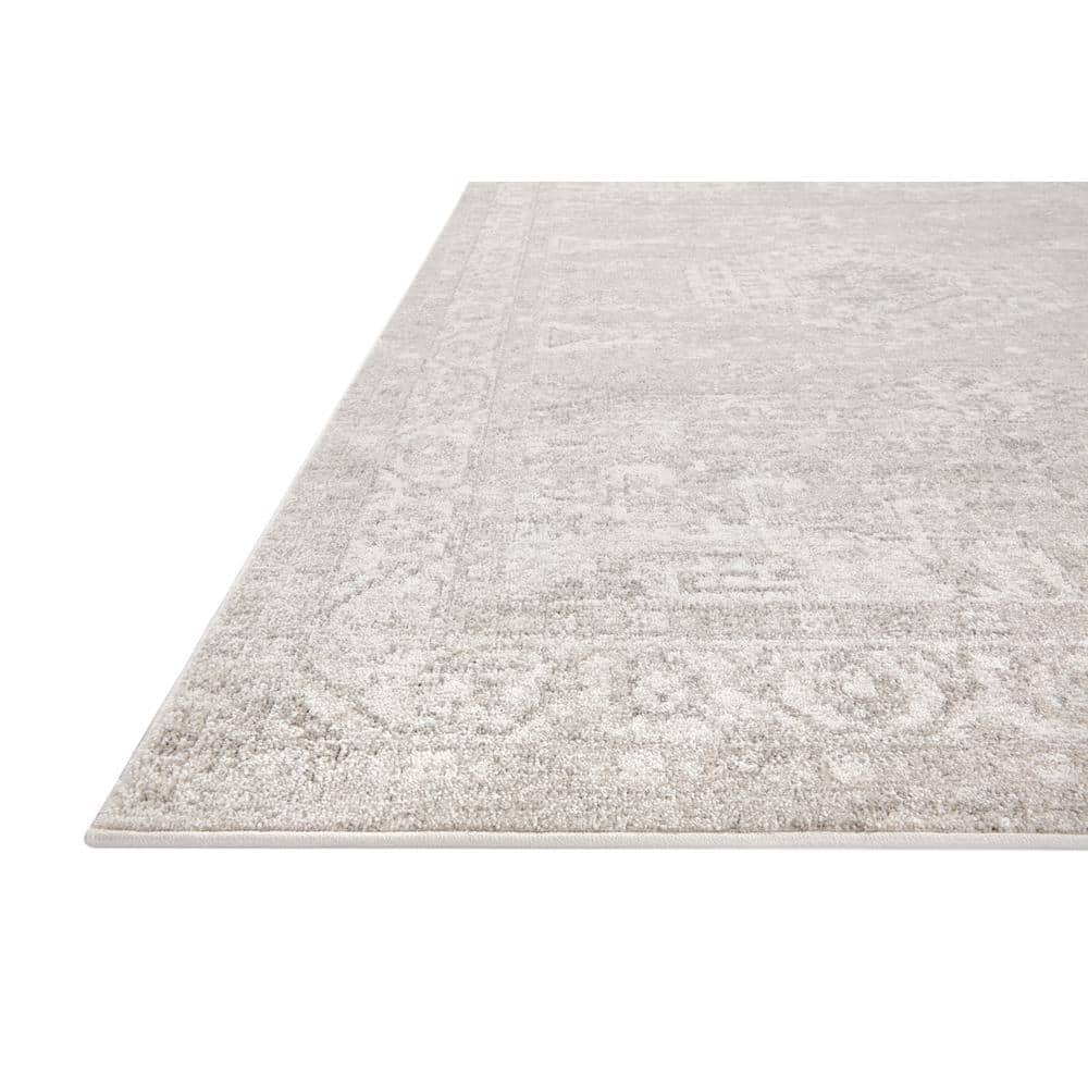 Silver/Ivory Oriental Area Rug 7 Ft. - 10 In. X 10 Ft.
