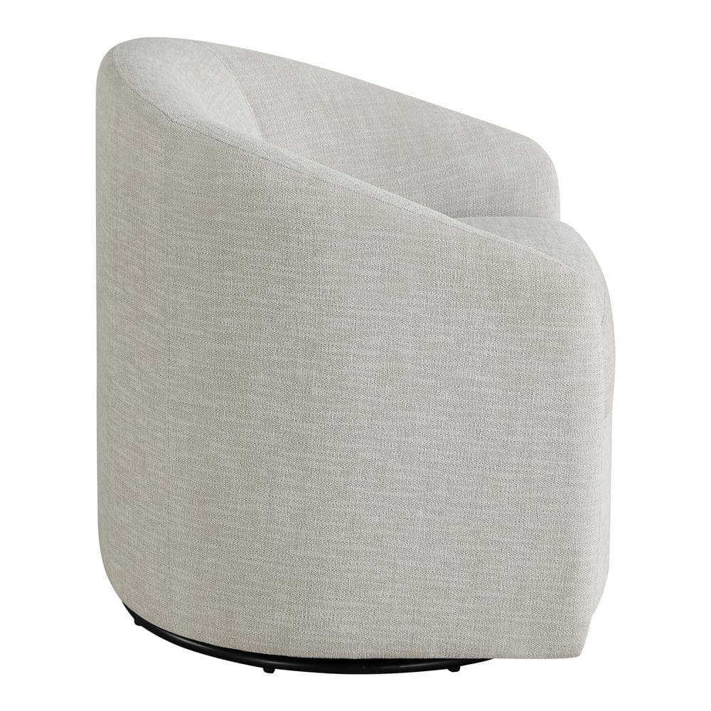 Bella Stone Fabric Swivel Side Chair