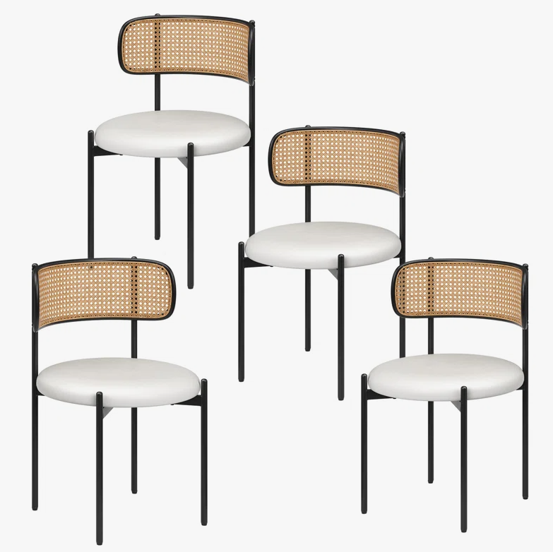 Hommeco Leather Upholstered Side Chair