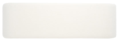 Pinewood Modern Bench, Ivory