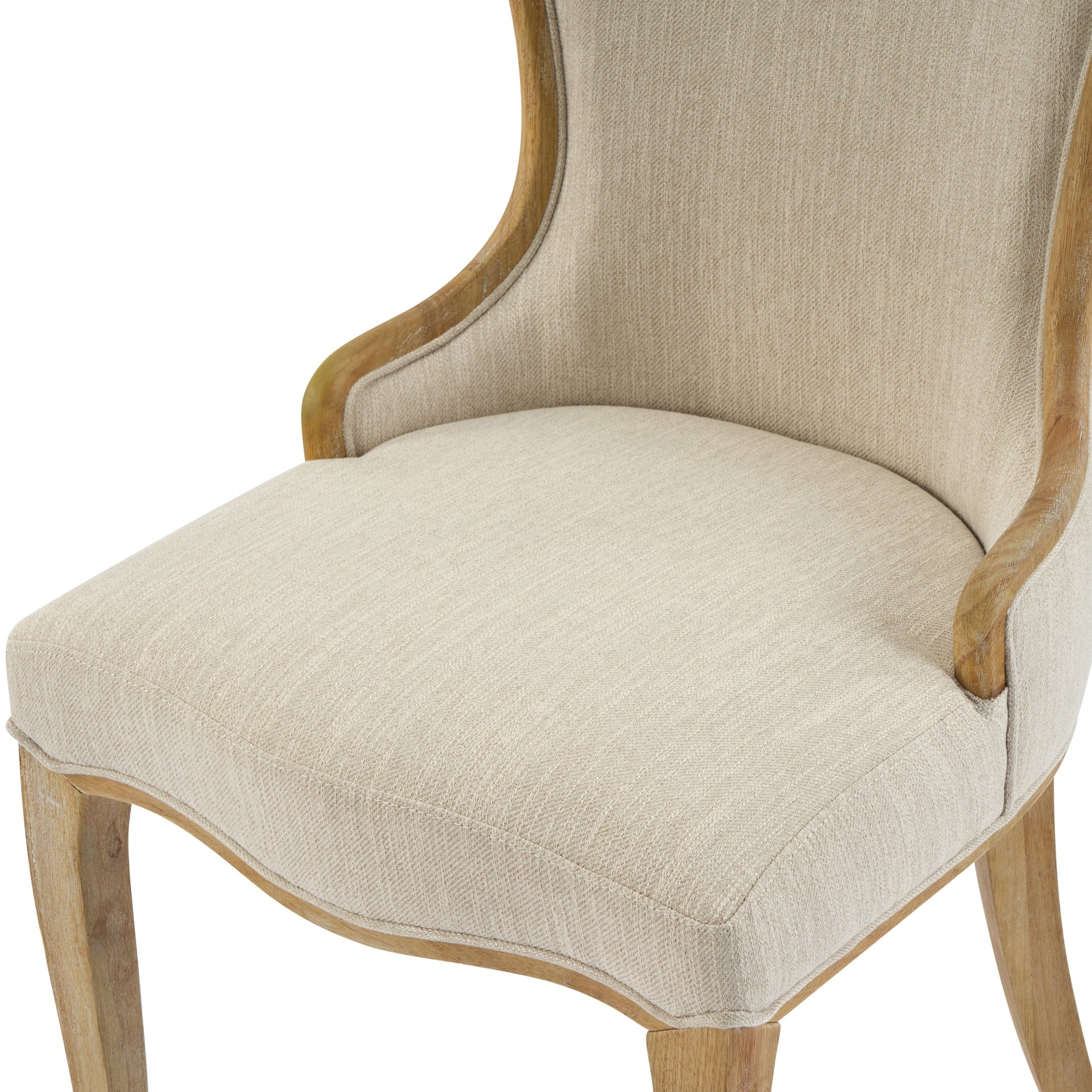 Elevate Your Dining Experience with Our Elegant Set of 4 Tufted Wingback Dining Chairs in Beige