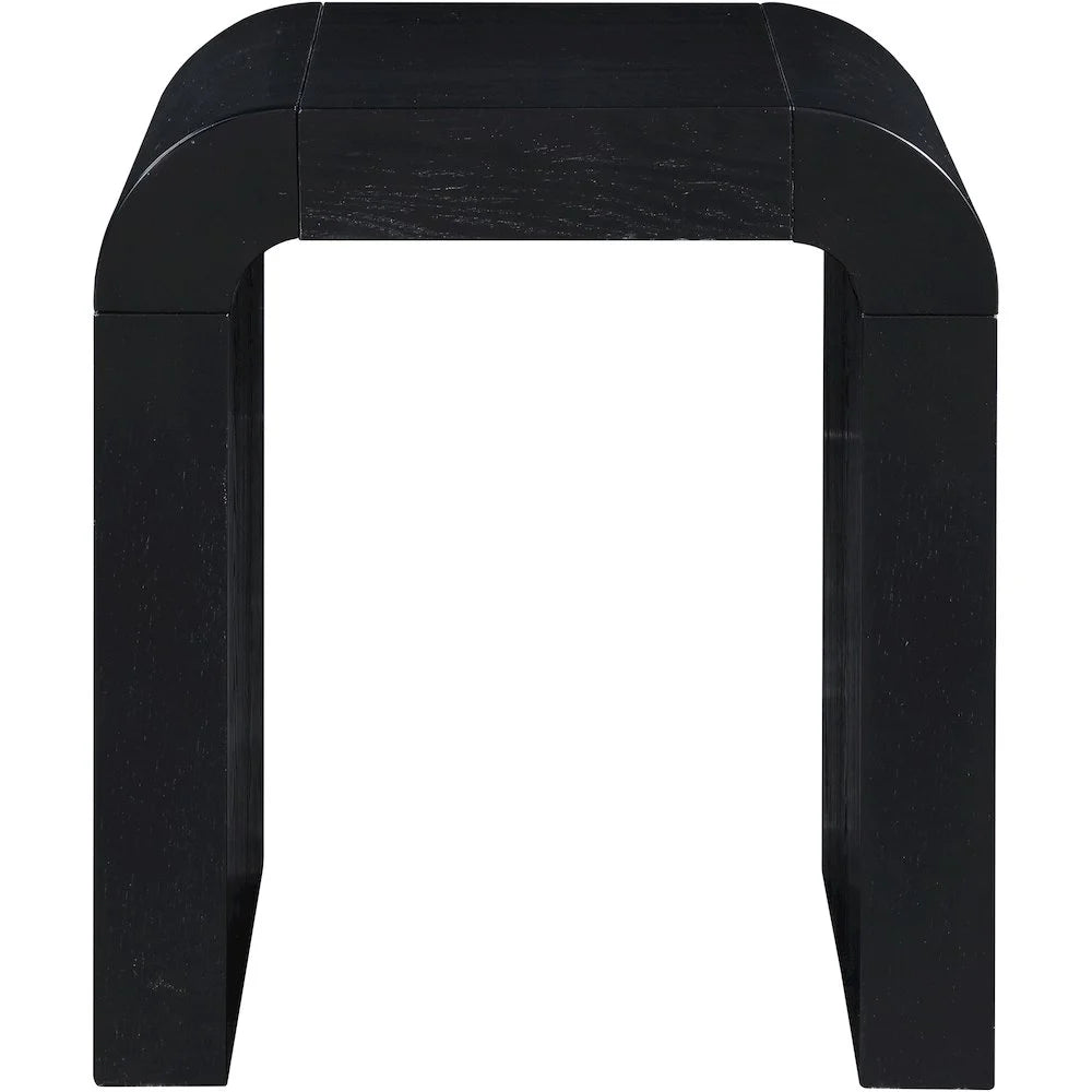 Black Oak Veneer End Table