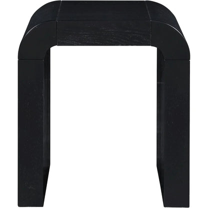 Black Oak Veneer End Table