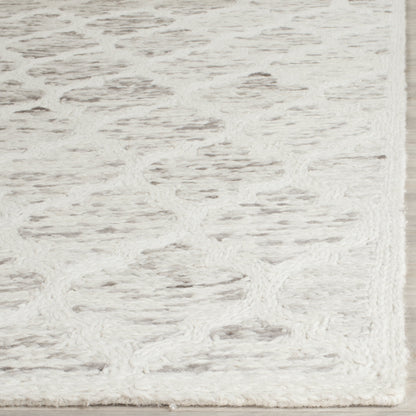 Handmade Grey / Ivory Rug