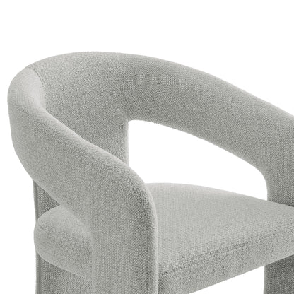 Side Dining Chair, Gray, Fabric, Bar Pub Cafe Bistro Dining Kitchen Hospitality Restaurant, ern Contemporary, HB37845