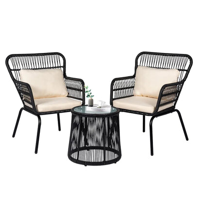 Dawna 2 - Person Patio Conversation Set with Cushions