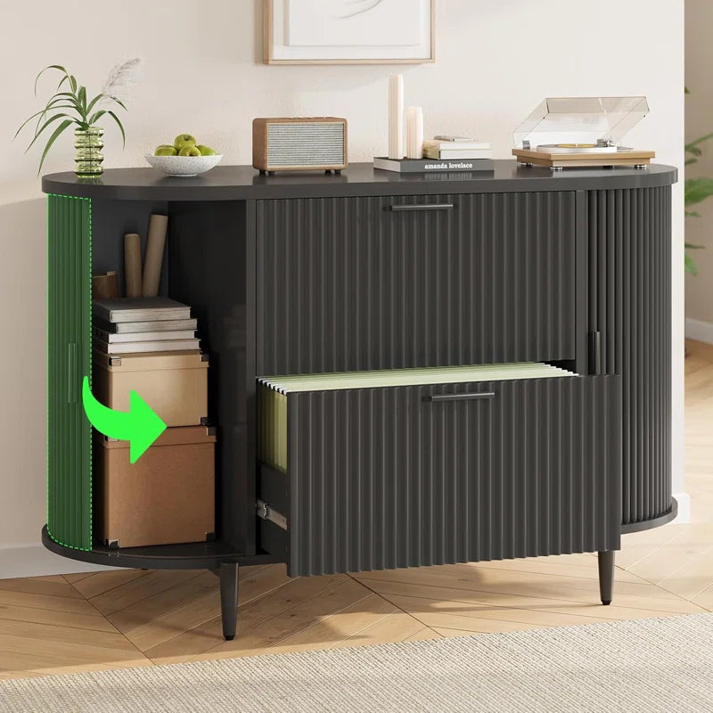 39.4" Filing Cabinet 2 Drawer File Cabinet