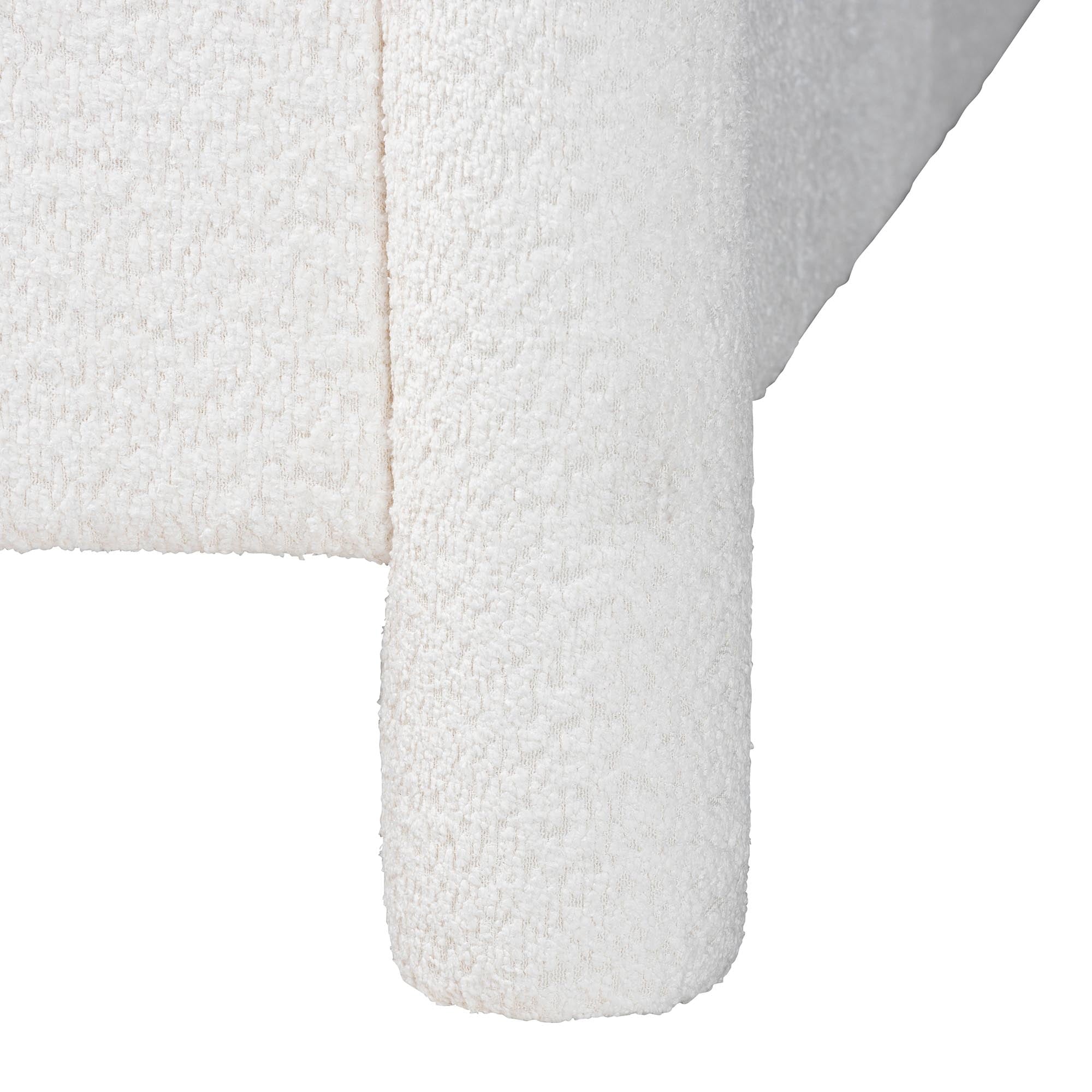Laria Modern Platform Bed, Queen, White