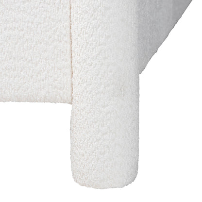 Laria Modern Platform Bed, Queen, White