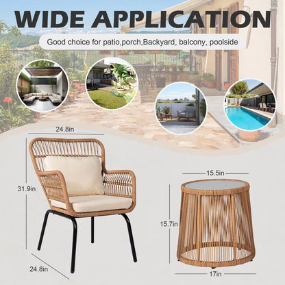 Dawna 2 - Person Patio Conversation Set with Cushions
