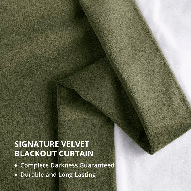 Olivia Velvet Blackout Curtain (1 Panel)