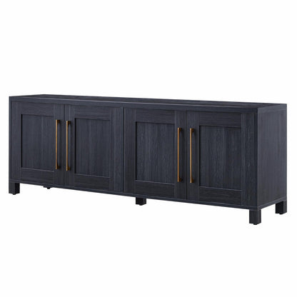 Rectangular TV Stand for Tv'S up to 75", Black Grain