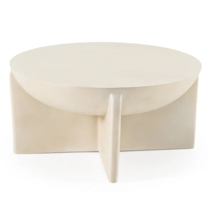Soichi - Modern Concrete round Coffee Table