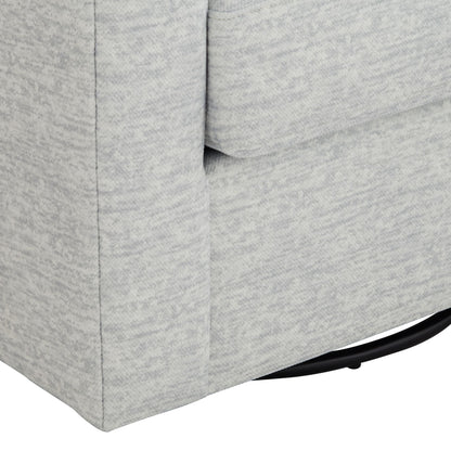 3/4" Wide Gray Fabric Swivel Chair