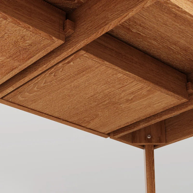 Caidence 2-Drawer Writing Desk with Solid Wood Legs