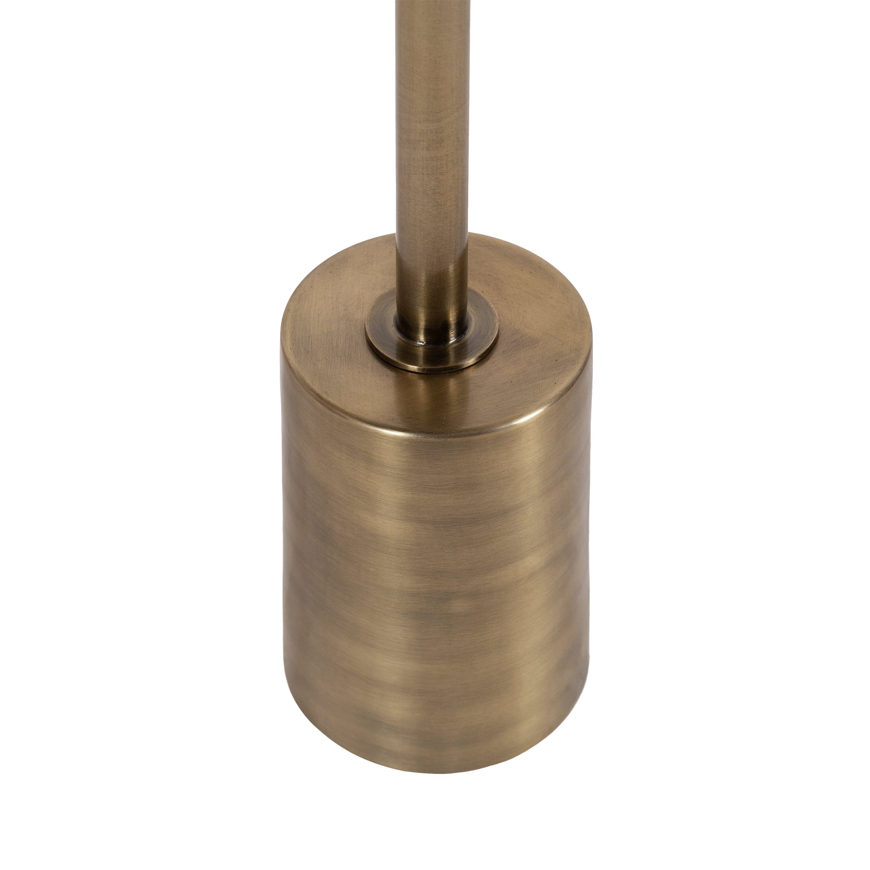 Round Wood and Metal Drink Table