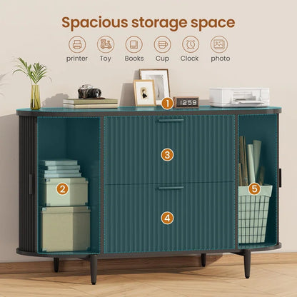 39.4" Filing Cabinet 2 Drawer File Cabinet