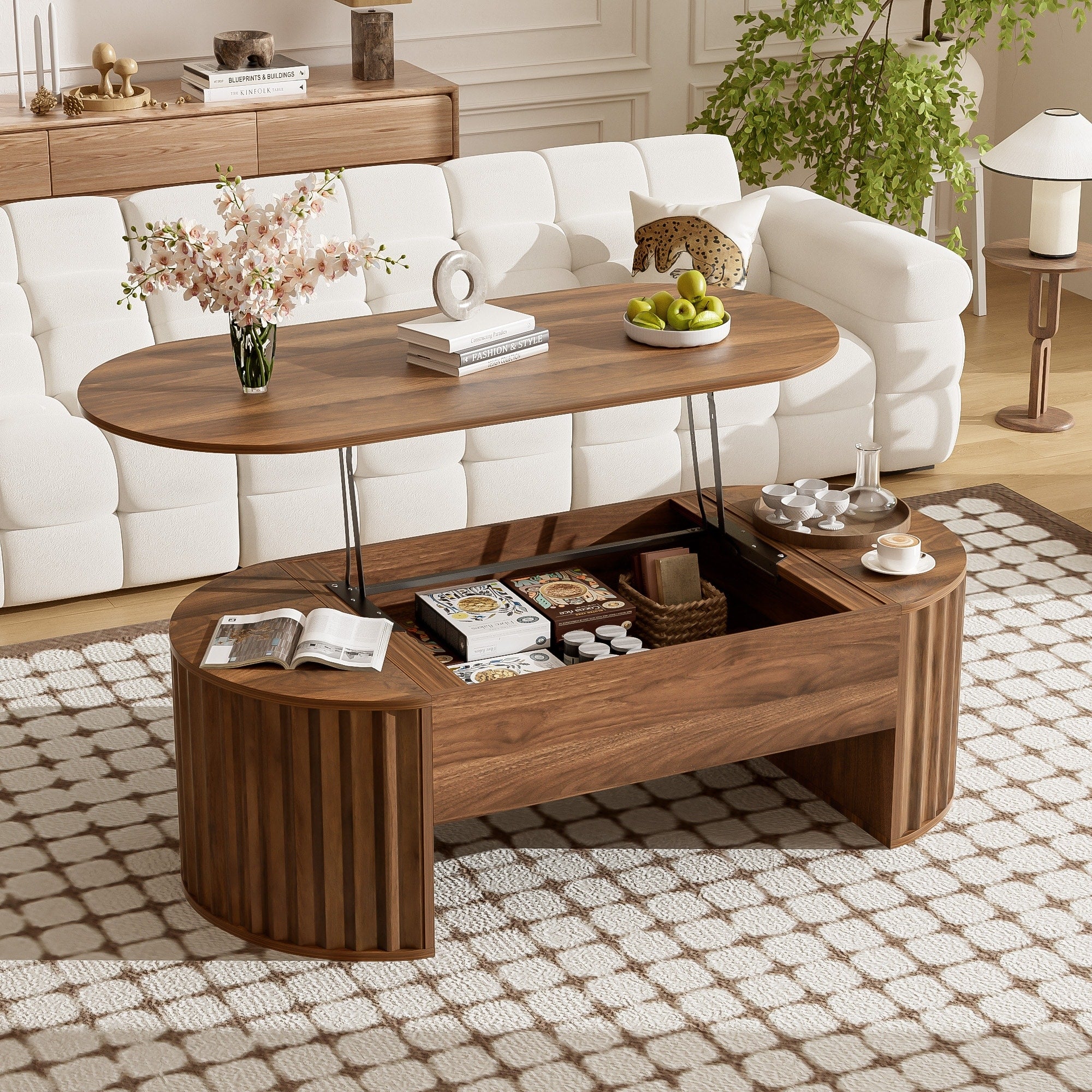 47.2"L Coffee Table with Lift Top