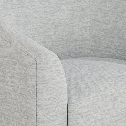 3/4" Wide Gray Fabric Swivel Chair