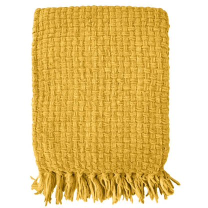 Chenille Hand Woven Throw Blanket