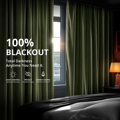 Olivia Velvet Blackout Curtain (1 Panel)