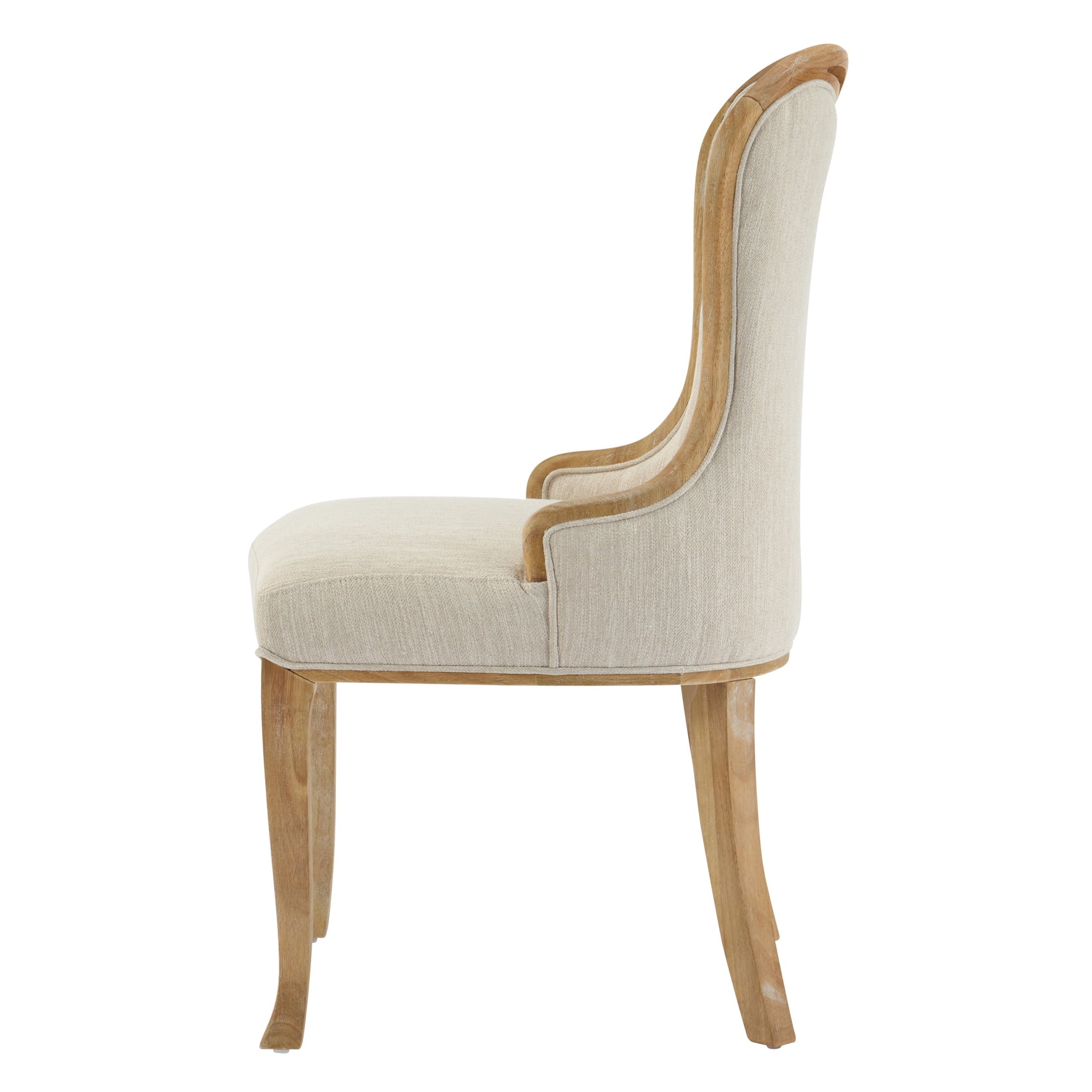 Elevate Your Dining Experience with Our Elegant Set of 4 Tufted Wingback Dining Chairs in Beige