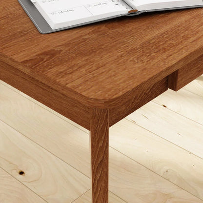 Caidence 2-Drawer Writing Desk with Solid Wood Legs