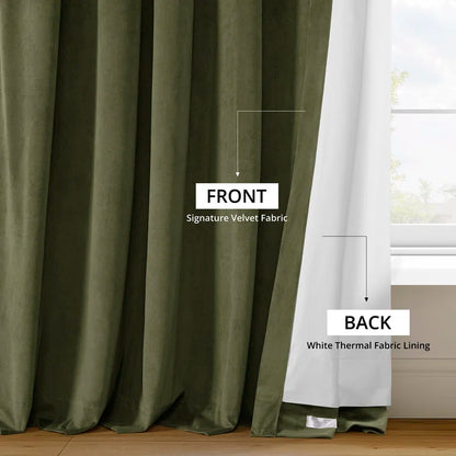 Olivia Velvet Blackout Curtain (1 Panel)
