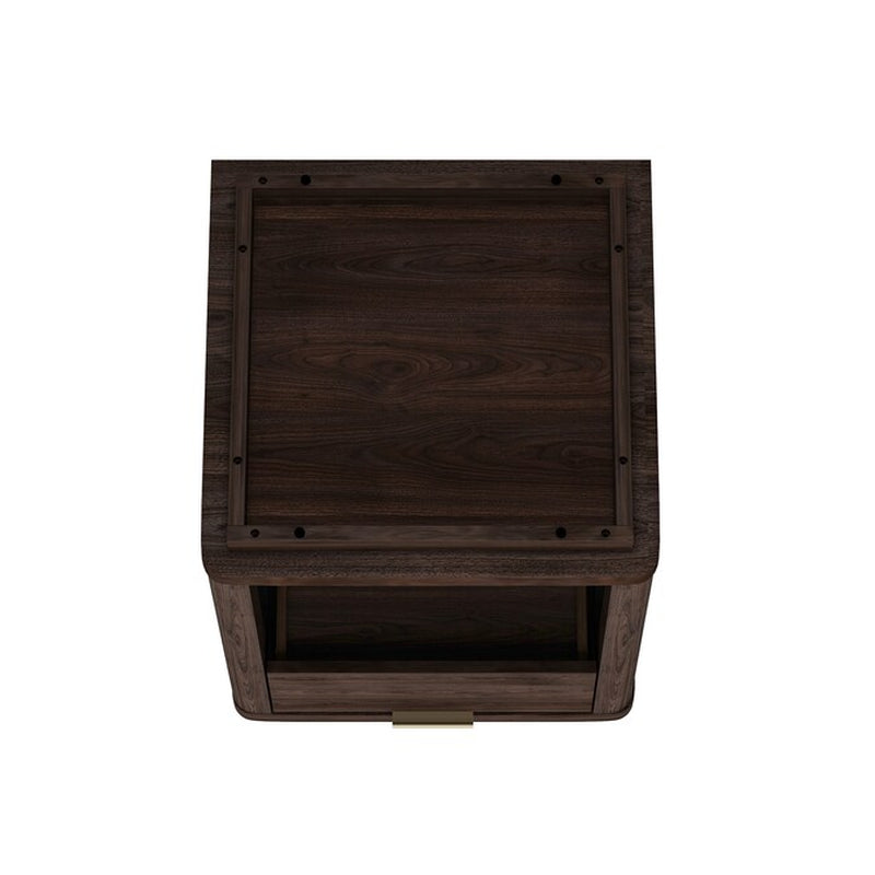 Brown 2 -Drawer 20-In W X 24-In H Modern Nightstand