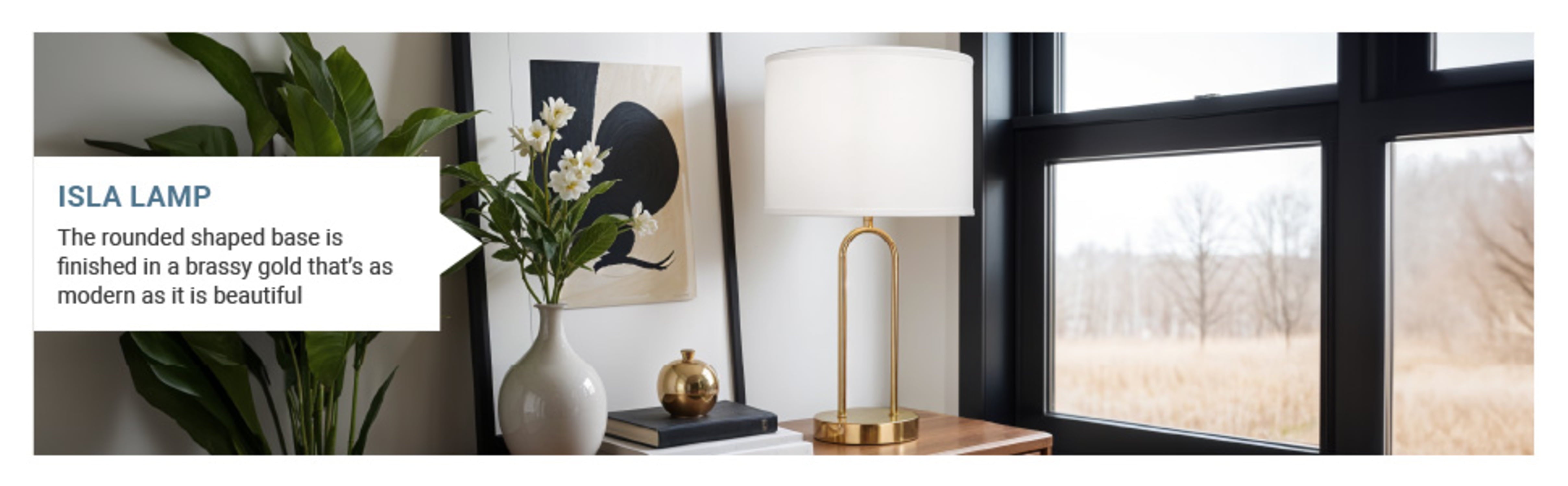20'' Table Lamp with White Fabric Drum Shade Modern Table Light Fixture