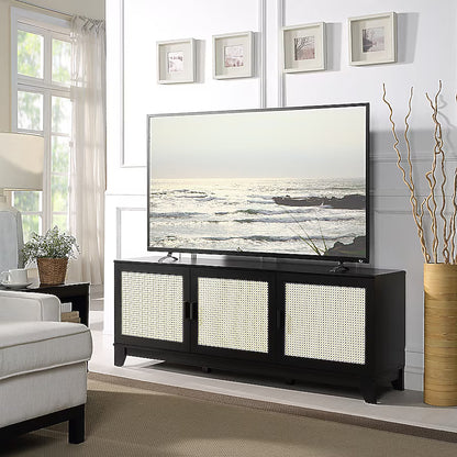 Hommeco Modern/Contemporary Black 62.99-In W TV Stand (Accommodates TVs up to 55-In)
