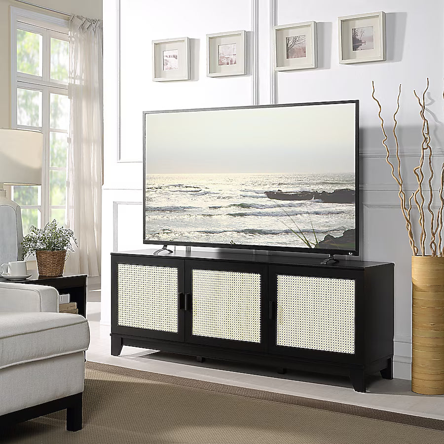 Hommeco Modern/Contemporary Black 62.99-In W TV Stand (Accommodates TVs up to 55-In)