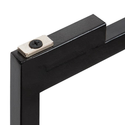Celia 13.75-In W X 25.75-In H Black Metal round Modern End Table