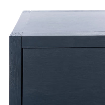 Odilia 1 Drawer Solid Retro Nightstand, Navy