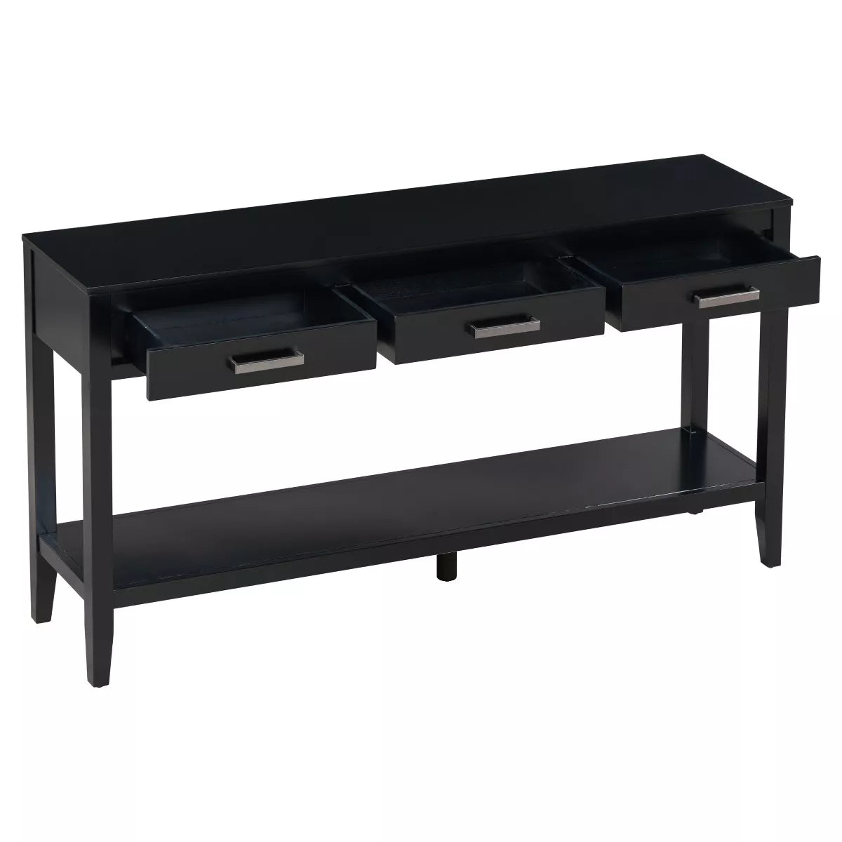 Modern Living Room Console Table – 59" Wide Sideboard with 3 Drawers