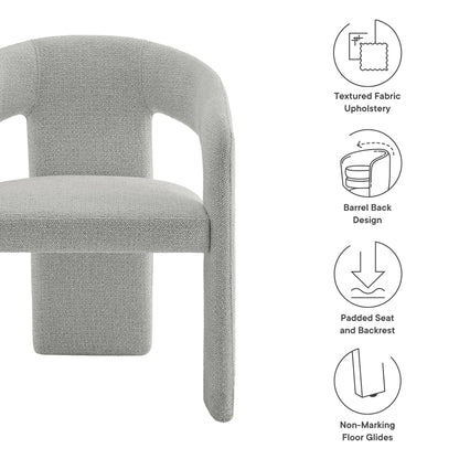 Side Dining Chair, Gray, Fabric, Bar Pub Cafe Bistro Dining Kitchen Hospitality Restaurant, ern Contemporary, HB37845
