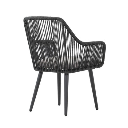 Cassil Premium All-Weather Wicker Outdoor Dining Armchair with Cushion