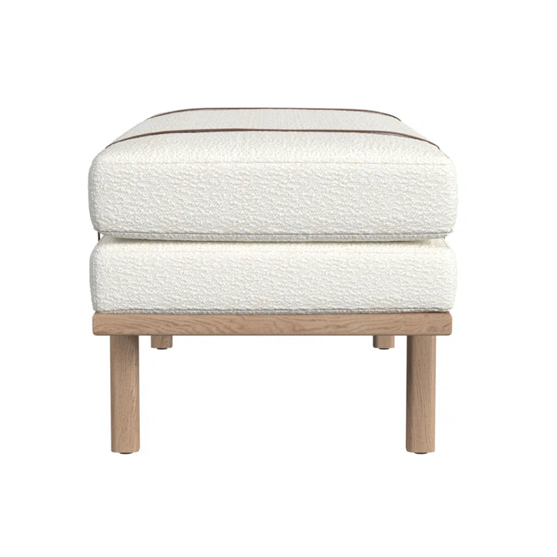 Azayvion Upholstered Bench with Wood Base