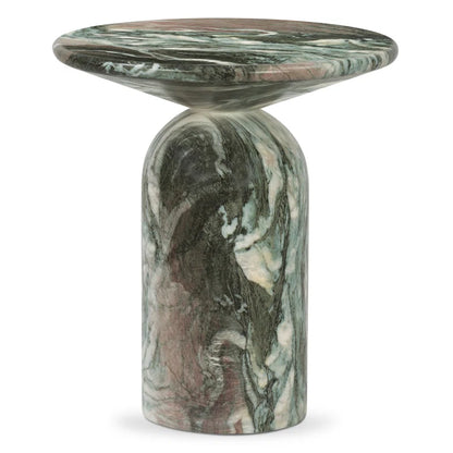 Hommeco End Table with Marble Finish