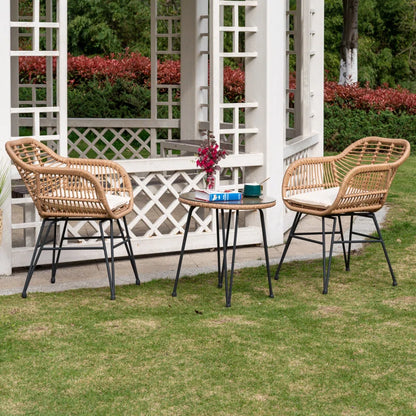Virgie 2 - Person Patio Conversation Set with Cushions
