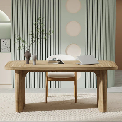 Girace 62.99'' W Modern Simple Executive Computer Desk with Engineered Wood Top and Legs