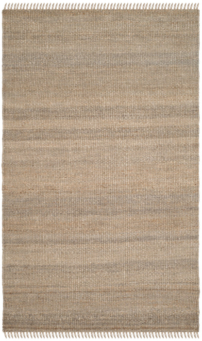 Hommeco Natural Fiber Clara Braided Jute Area Rug, Natural, 4' X 6'