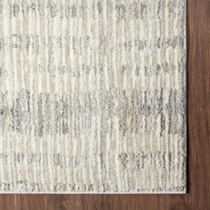 Ambrose 8 X 10 (Ft) Loomed Polyester/Polypropylene Beige Gray Rectangular Indoor Spot Clean Only Pet Friendly Area Rug