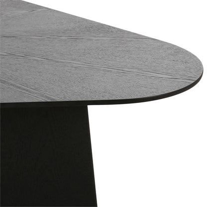Contemporary Accent Black Ash Geometric Coffee Table