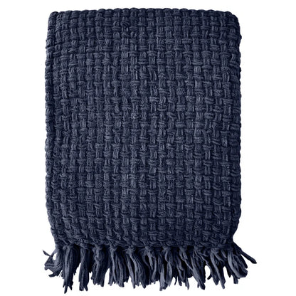 Chenille Hand Woven Throw Blanket