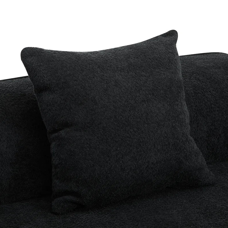 Hession Boneless 126" Modern Compression Curved Sectional Sofa