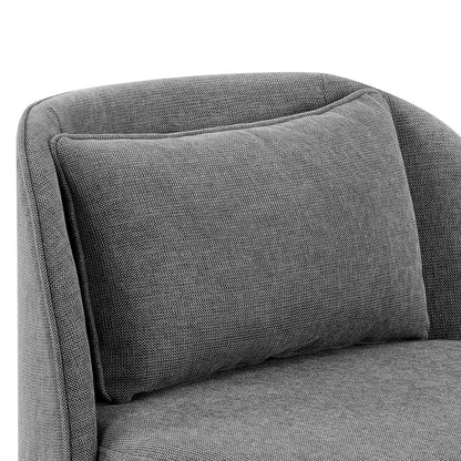 Juliet Modern Arch Swivel Accent Chair, Gray