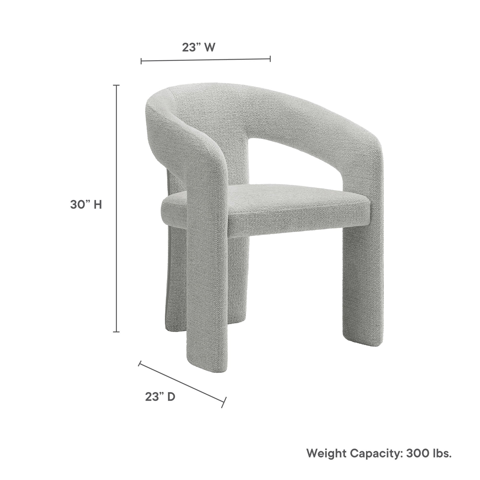 Side Dining Chair, Gray, Fabric, Bar Pub Cafe Bistro Dining Kitchen Hospitality Restaurant, ern Contemporary, HB37845