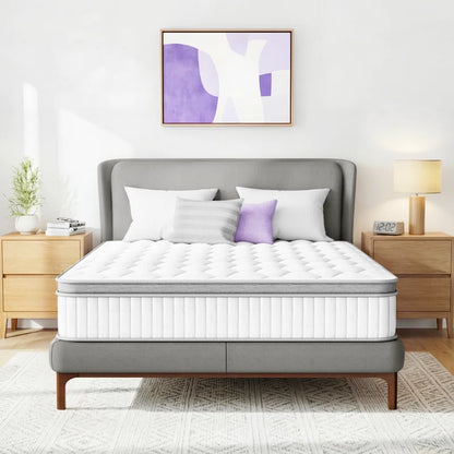 10"/12"/14" Plush Cooling Gel Hybrid Mattress
